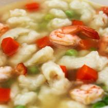 鮮蝦疙瘩湯的做法