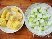 玉米葫蘆瓜排骨湯的做法圖解2