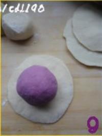 紫薯開花饅頭的做法圖解9