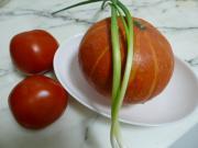 南瓜番茄湯的做法圖解1