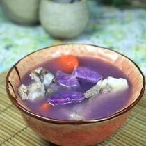 紫淮山豬骨湯的做法