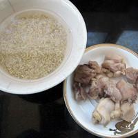 沙參糙米雞肉粥的做法圖解2