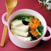 雞肉豆腐蔬菜湯的做法