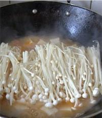 海鮮金針豆腐湯的做法圖解8