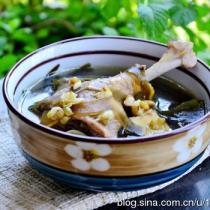 綠豆海帶煲鴨湯的做法