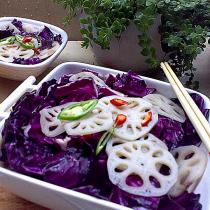 紫泡菜的做法