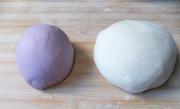 紫薯雙色饅頭捲的做法圖解5