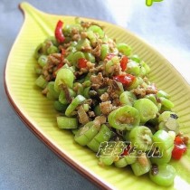 欖菜剁椒四季豆的做法