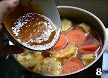 黃豆醬玉米豆腐湯的做法圖解8
