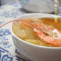 冬瓜蝦湯兒的做法