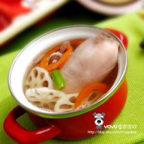藕章魚胡蘿卜湯的做法
