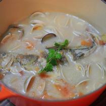 黃魚蛤蜊濃湯的做法