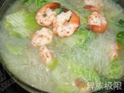粉絲白菜蝦仁湯的做法圖解5