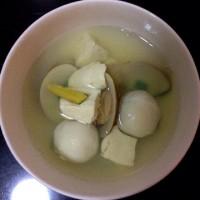 文蛤豆腐魚丸湯的做法圖解4