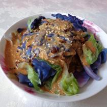 麻醬生菜紫甘藍的做法