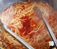 火龍果茄汁黃豆義麵的做法圖解10