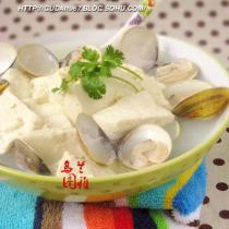 蛤蜊豆腐湯的做法