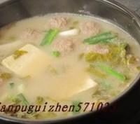烏魚骨豆腐丸子泡菜湯的做法圖解12