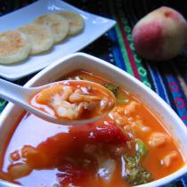 菜花番茄蛤蜊湯的做法
