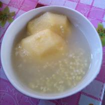 小米蘋果粥的做法