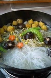 大蝦蔬菜鍋的做法圖解7