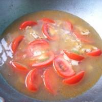 番茄蒜頭豬肝湯的做法圖解4