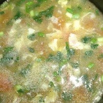 西紅柿蛋花疙瘩湯的做法