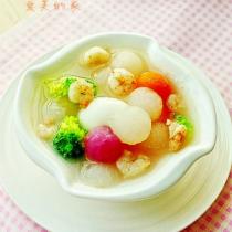 鮮蝦五彩蘿卜湯的做法