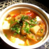 雜蔬豆腐蛋捲湯的做法