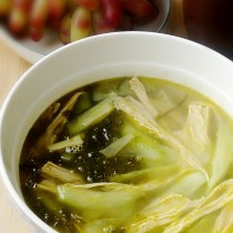 紫菜黃瓜腐竹湯的做法