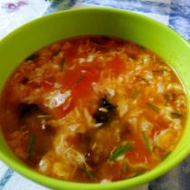 番茄木耳蛋湯的做法