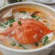 海蟹砂鍋粥的做法