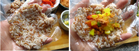 紅糙米飯糰的做法圖解2