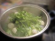 魚包蛋青菜湯的做法圖解4