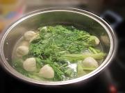 魚包蛋青菜湯的做法圖解5