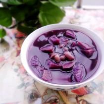 紫薯紅豆湯的做法