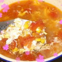 番茄玉米蛋花湯的做法