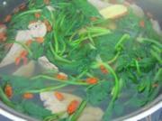 肝尖菠菜湯的做法圖解5