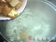 油豆腐青菜湯的做法圖解3